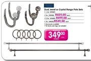 Dual Jewel Or Crystal Range Pole Sets-3m Each