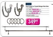 Dual Jewel Or Crystal Range Pole Sets-2m Each