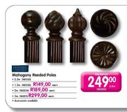 Mahogany Reeded Poles-2.5m