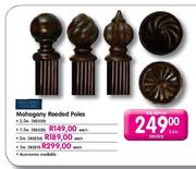 Mahogany Reeded Poles-2m Each