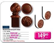 Rosewood Smooth Poles-1.5m 