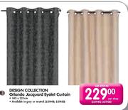 Design Collection Orlando Jacquard Eyelet Curtain-140x223cm Per Drop