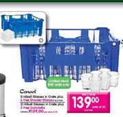Consol Hiball Glasses in Crate Plus 3 Free Dishcloths-per crate of 30