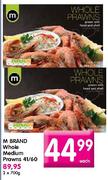 M Brand Whole Medium Prawns-2x700g