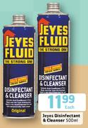 Jeyes Disinfectant & Cleanser-500ml Each 