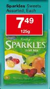 Sparkles Sweets Assorted-125g Each