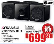 Sansui DVD Micro Hi-Fi-MS1000