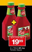 All Joy Tomato Sauce-2 x 750ml