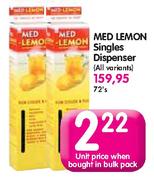 Med Lemon Singles Dispenser-Each