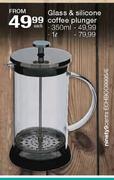 Glass & Silicone Coffee Plunger-1Ltr 