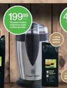 Russell Hobbs Stainless Steel Coffee Grinder-Each 