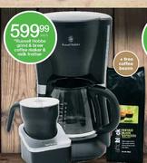 Russell Hobbs Grind & Brew Coffee Maker & Milk Frother-Each 