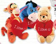 Winnie The Pooh & Friends With Hearts-25cm Each