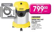 Karcher 1400W Wet and Dry Vacuum Cleaner