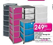 Miss Molly 3 Drawer Storage Set-per set