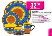 Living Art Panama 27.5cm Dinner Plate-each