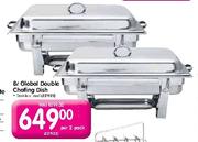 Global Double Chafing Dish 8 Ltr-per 2 pack