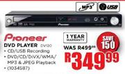 Pioneer DVD Player (DV120)