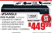 Sansui DVD Player (DVDX3000)