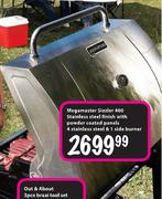Megamaster Sizzler 400 Stainless Steel Finish 