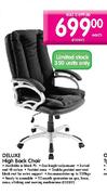 Deluxe High Back Chair