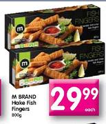 M Brand Hake Fish Fingers-800gm Each