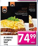 M Brand Beef Lasagne-1.5kg