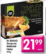 M Brand Tempura Battered Hake-400gm