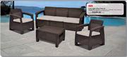 Keter 4 Piece Corfu Triple Patio Set-Per Set