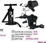 Large Double Action Pump