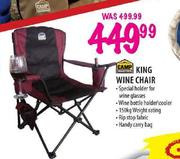 Camp Master King Wine Chair