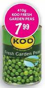 Koo Fresh Garden Peas-410g