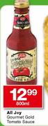 All Joy Gourmet Gold Tomato Sauce-800ml