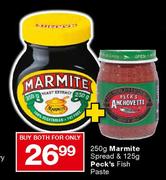 Marmite Spread-250gm & Peck's Fish Paste-125gm
