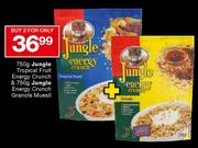 Jungle Tropical Fruit Energy Crunch-750gm & Jungle Energy Crunch Granola Muesli-750gm