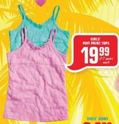 Girls Puff Print Tops(2-7 Years)