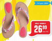 Girl's Sandals(Size 4-8)