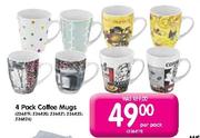 4 Pack Coffee Mugs-Per Set