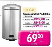 Home Stainless Steel Pedal Bin-20Ltr Each