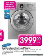 Samsung Deep Foam Front Load Washer (WF1602W5S)-6kg Each