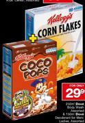 Kellogg's Corn Flakes-500gm & Kellogg's Kids Cereal-375gm