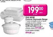 One More Ceramic Ovenware 3 Piece Rectangular Roaster Or 2 Piece Casserole Set