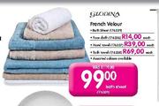 Glodina French Velour Bath Towel -Each