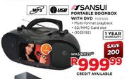 Sansui Portable Boombox With DVD