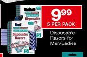 Housebrand Disposable Razors For Men/Ladies-5 Per Pack