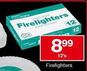 Housebrand Fire Lighters-12,s Pack