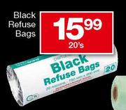 Housebrand Black Refuse Bag-20's Pack