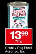 Housebrand Chunky Dog Food Assorted-775gm Each