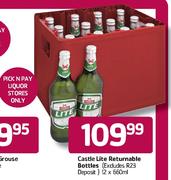 Castle Lite Returnable Bottles-12x660ml