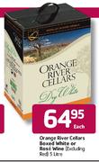 Orange River Cellars Boxed, White Or Rose Wine-5l Each